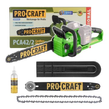 Procraft Akumulatorska verižna žaga PCA422 (brez baterije in polnilnika)