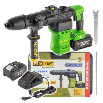 Procraft Akumulatorsko vrtalno kladivo PHA50-1b-c SDS MAX