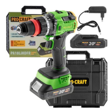 Procraft Akumulatorski vrtalni vijačnik PA18LiH DFR