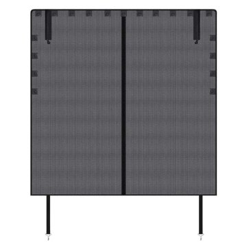 KJB Magnetni komarnik za prtljažnik SUV, črn, 150 × 150 cm