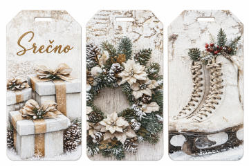 Rayher.	 Vintage božične etikete, set 6