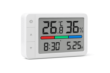 KJB Digitalni sobni termometer in vlagomer z uro, bel