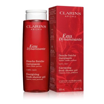 Clarins Aroma Eau Dynamisante Energizing Fresh Shower Gel gel za prhanje z aloe vero in energijsko dišavo za ženske