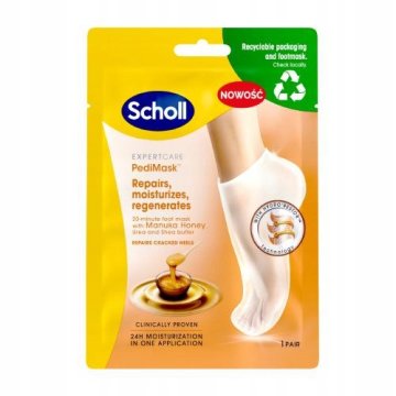 Scholl Expert Care maska za stopala z manuka medom 1 par