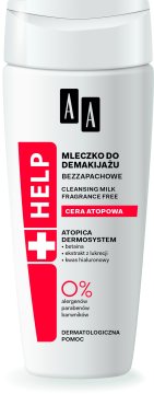 AA Help mleko za odstranjevanje ličil, za atopijsko kožo, hipoalergeno 200 ml