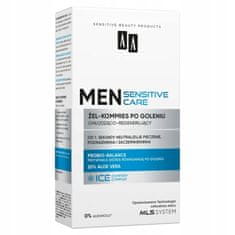 AA MEN Sensitive hladilni in regeneracijski gel-obkladek po britju 100 ml