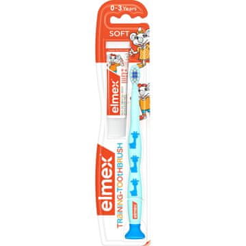 Elmex Soft ročna zobna ščetka za otroke 0-2 let + mini zobna pasta 12 ml