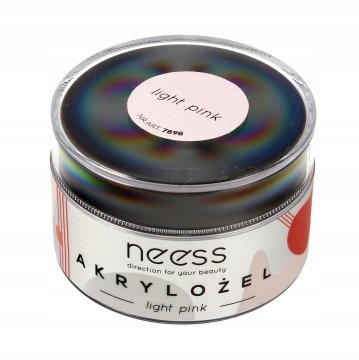 Neess akrilni gel za podaljševanje nohtov, za gradnjo, svetlo roza 15 g