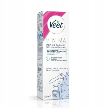 Veet Krema za odstranjevanje dlak Minima, bikini in pazduhe 100 ml