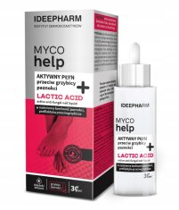 Ideepharm MYCO HELP tekočina za nohte, protiglivična, aktivna, mlečna kislina 30 ml