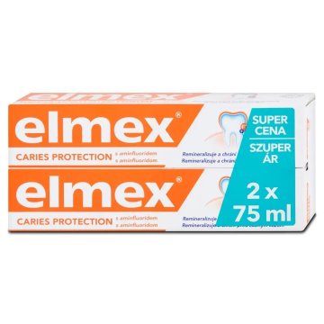 Elmex Zobna pasta Caries Protection, proti kariesu, 2 x 75 ml