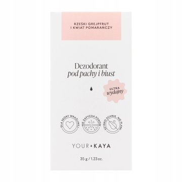 Vaš KAYA deodorant za pazduhe in prsi, sveža grenivka in cvet pomarančevca