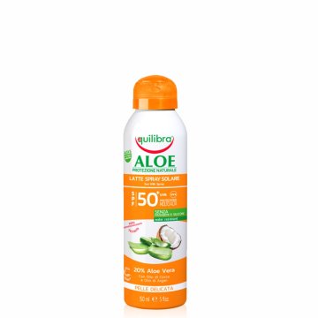 Equilibra ALOE MLEKO ZA SONČENJE V SPREJU Z ZF 50 150 ML