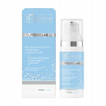 BIELENDA SUPREMELAB HYDRA GLOW HIDROKREMA ZA SIJOČ LIMUNSKO BREZ OLJA 50 ML