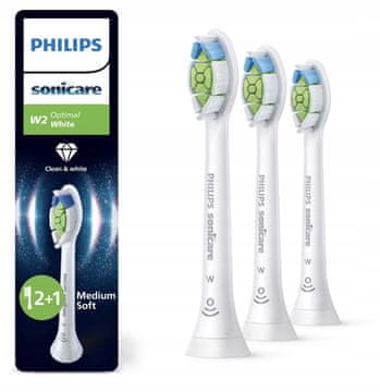 Philips Sonicare W2 Optimal White glave zobne ščetke 3 kosi bele barve