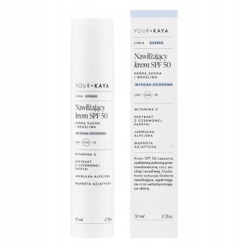 TVOJA KAYA Dermo krema za obraz, SPF 50, vlažilna 50 ml