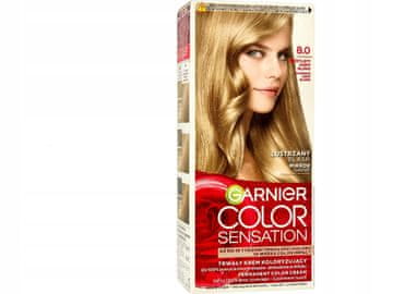 Garnier COLOR SENSATION barva za lase v kremi, permanentna, št. 8.0
