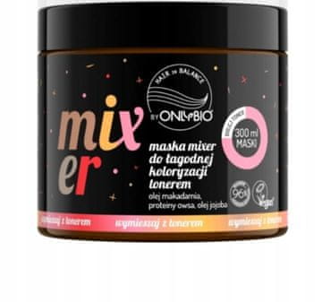 OnlyBio HAIR IN BALANCE maska za lase in mešanica za nežno barvanje