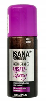 PROFESSIONAL lak za lase za prekrivanje korenin, srednje rjava 100 ml