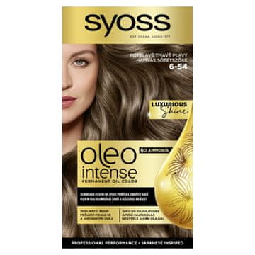 Syoss Oleo Intense barva za lase, trajna, brez amonijaka, št. 6-54