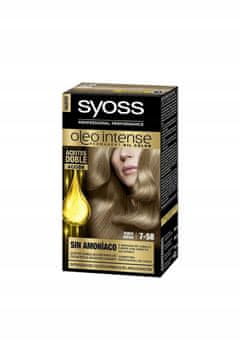 Syoss Oleo Intense barva za lase, trajna, brez amonijaka, št. 7-58 Hladna