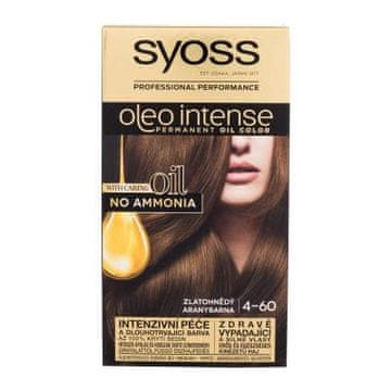 Syoss Oleo Intense barva za lase, trajna, brez amonijaka, št. 4-60 Zlata