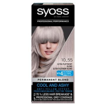 Syoss Permanent Cool Color barva za lase, permanentna, št. 10_55 Ultra Cool