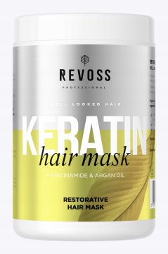 REVOSS Profesionalna maska za regeneracijo las s keratinom 900 ml
