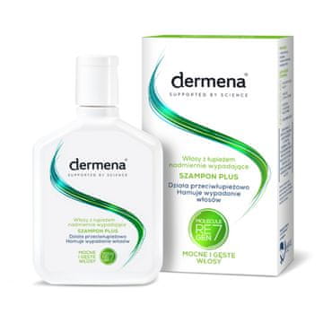 DERMENA Plus šampon proti prhljaju in prekomernemu izpadanju las 200 ml