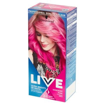 Schwarzkopf LIVE Ultra Brights poltrajna barva za lase, št. 093 Shocking