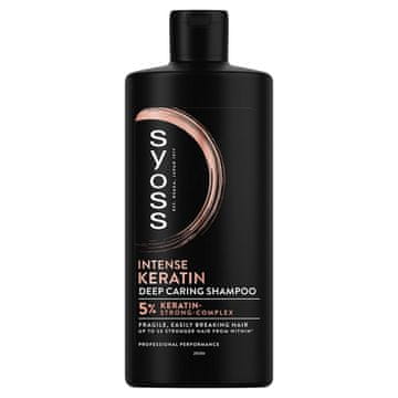 Syoss Intense Keratin šampon za občutljive in krhke lase 440 ml