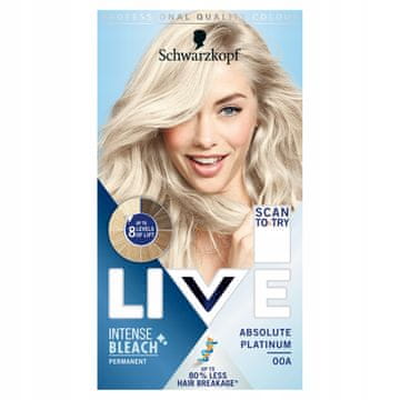 Schwarzkopf LIVE Intense Bleach posvetlitev las, trajna, do 8 tonov