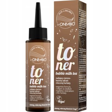 OnlyBio tonik za lase HAIR IN BALANCE, mehurčkasti mlečni čaj 100 ml