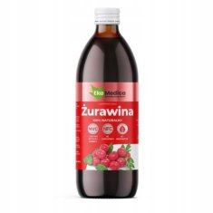 EkaMedica Brusnični NFC sok 100 % naraven 500 ml 1 kos.