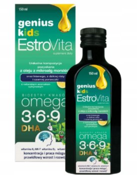 EstroVita Genius Kids Omega 3-6-9 DHA 150 ml