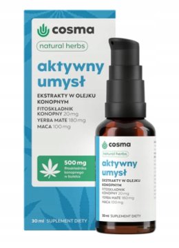 konopljino aktivno olje za um 30 ml 1 kos.