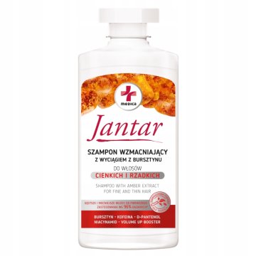 Ideepharm Jantar Medica krepilni šampon za tanke in tanke lase, 330 ml