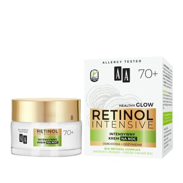 AA Retinol Intensive 70+ intenzivna nočna krema, obnavljajoča in hranilna, 50 ml