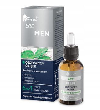 Ava Eco Men negovalno olje za brado 30 ml škatla
