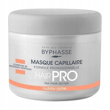 BYPHASSE Hair Pro, Nutritiv, bogata maska za suhe lase, 500 ml