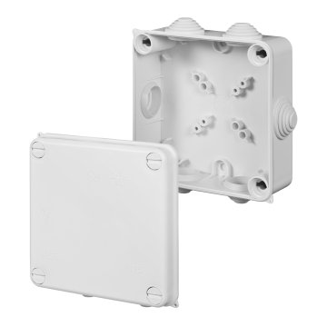 Elektro-Plast Hermetična doza PK-4 nadometna prazna 135x135x65 bela IP55 Električna 1 kos.