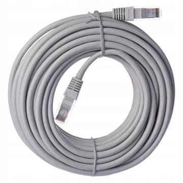 Emos Pačji kabel U/UTP 5e RJ45 / RJ45 10 m siv 1 kos.