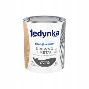 Akrilna barva za les, za pohištvo 0,7 l grafit saten 1 kos.