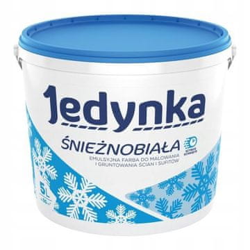 Akrilna stenska barva 5 l Bela mat 1 kos.