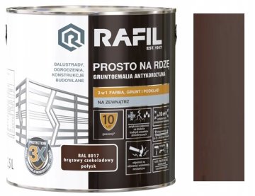 antikorozijska alkidna barva 2,5 l RAL8017 sijaj 1 kos.