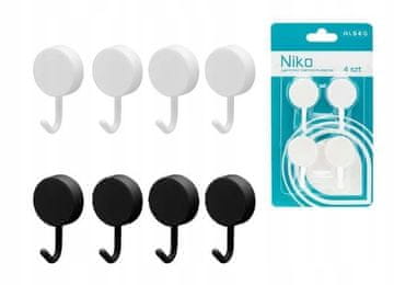 GALICJA SAMOLEPILJNI OBEŠALNIKI 4 KOS NIKO BELI