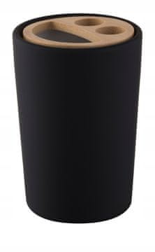 BISK Držalo za zobno ščetko Umbra črno 1 kos.