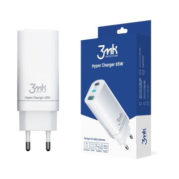 3MK Hyper Charger 65W(1) stenski polnilnik, univerzalni USB tip C 1 kos.
