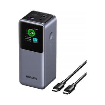 Ugreen Prenosna baterija Nexode PB721 20000 mAh 130W USB / 2x USB-C siva 1 kos.
