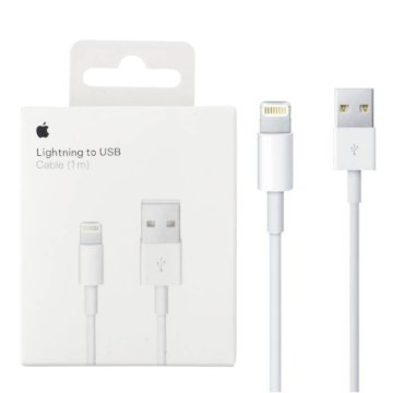 Kabel Apple USB - Apple Lightning 1 m bel 1 kos.